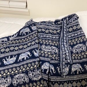 Wide leg sheer pants